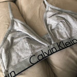 Grey Calvin Klein bralette